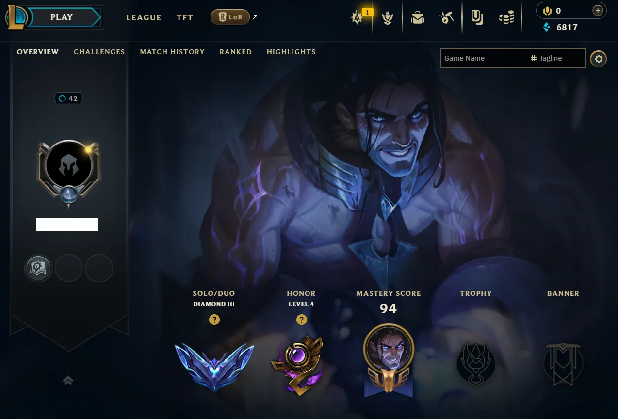 EUW 🔱 DIAMOND 3 🔱 57% WINRATE 🔱 GOOD LP GAINS 🔱 MID MAIN 🔱 2 SKINS 🔱 LEVEL 42 🔱 VANGUARD SAFE 🔱 Changeable Mail 🔱 Handleveled 🔱