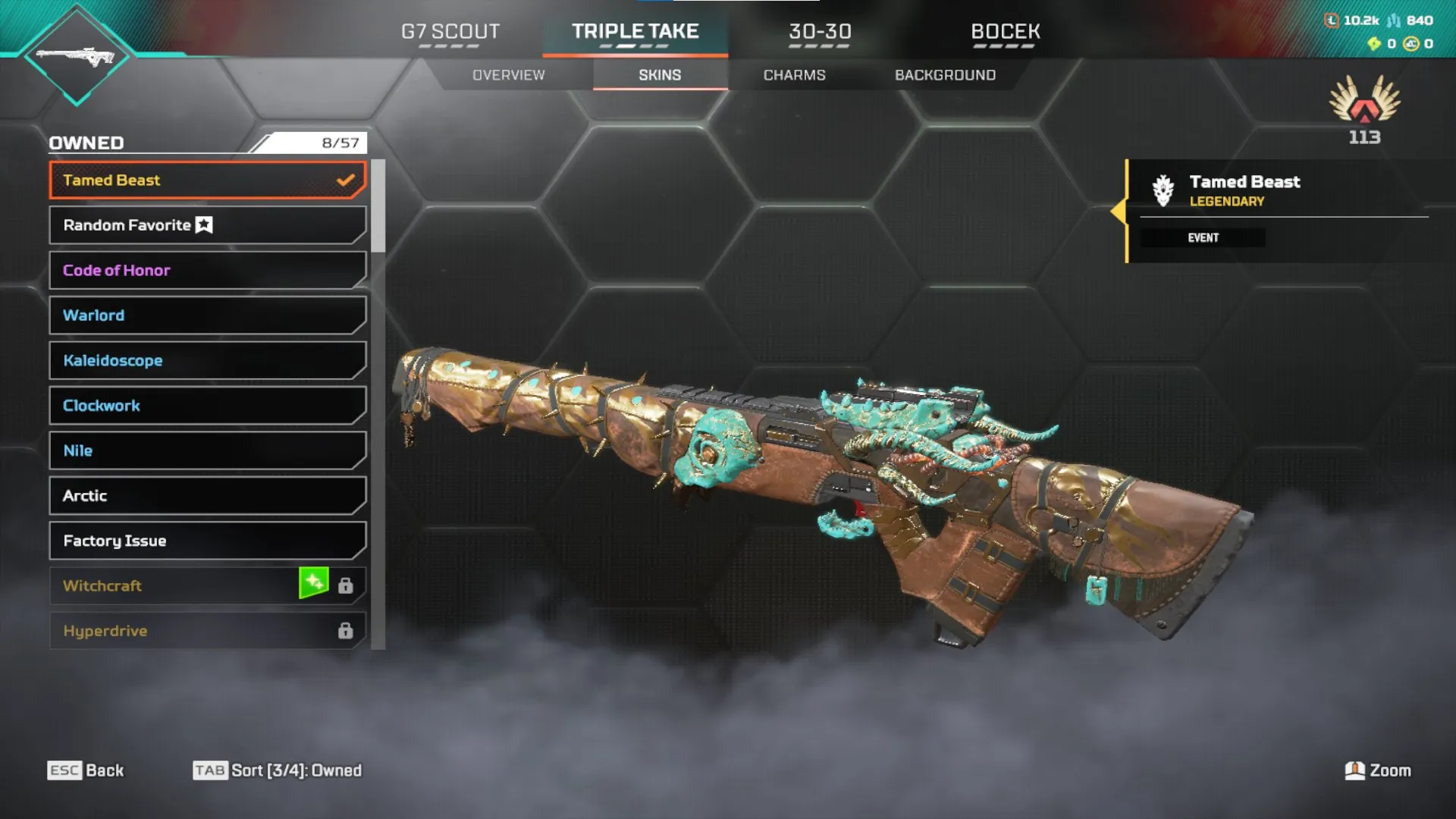 AP647 High Level 228 Bronze Account with 51 Legendary Items, Pathfinder Omega Point, Awoken Fury Crypto, Tamed Beast Triple Take, Wild West 30-30, Nocturnal Elegance Devotion, Outlands Avalanche R-99