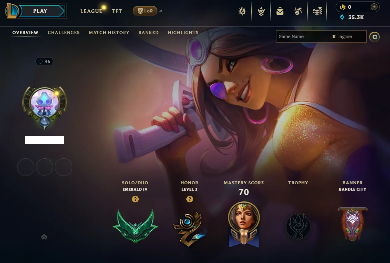 EUW 🔱 EMERALD 4 🔱 60% WINRATE 🔱 7 SKINS 🔱 GOOD LP GAINS 🔱 35300 BE 🔱 VANGUARD SAFE 🔱 Changeable Mail 🔱 Handleveled 🔱