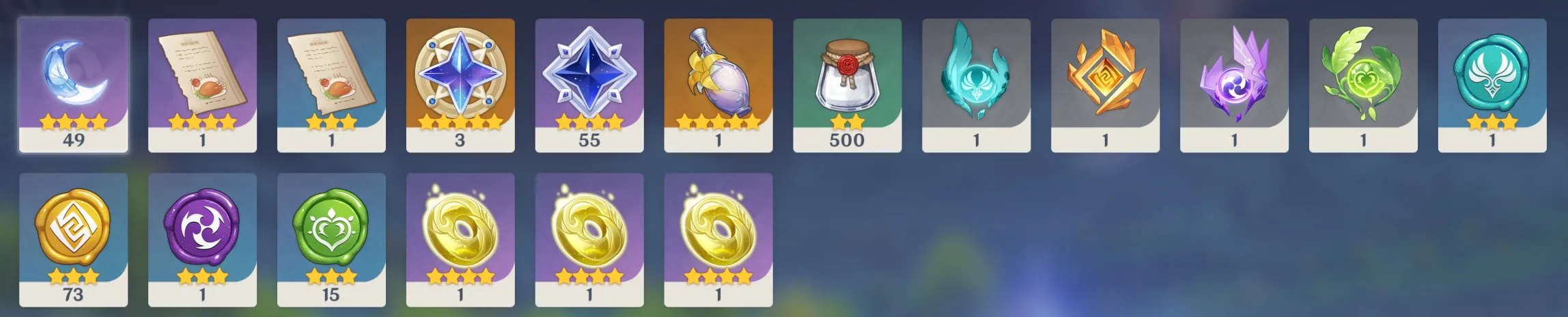 GI1219 Kazuha, Alhaitham, Freminet, Nilou, Keqing, Mona Boosted AR41 Roster with Many 4 star Characters (G)