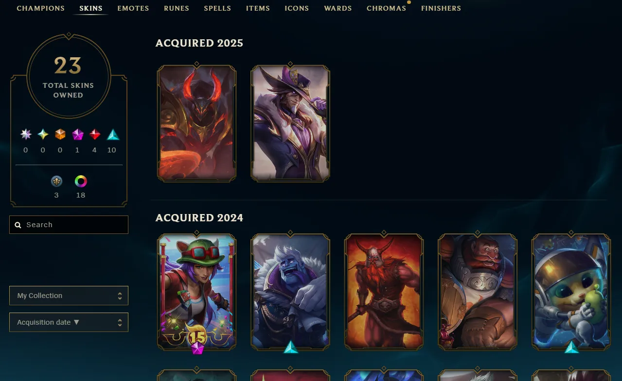 EUW 🔱 DIAMOND 4 53 LP 🔱 GOOD LP GAINS 🔱 23 SKINS 🔱 S14 SPLIT 2 GRANDMASTER  🔱 LEVEL 200  🔱 VANGUARD SAFE 🔱 STACKED LOOT 🔱 Changeable Mail 🔱 Handleveled 🔱