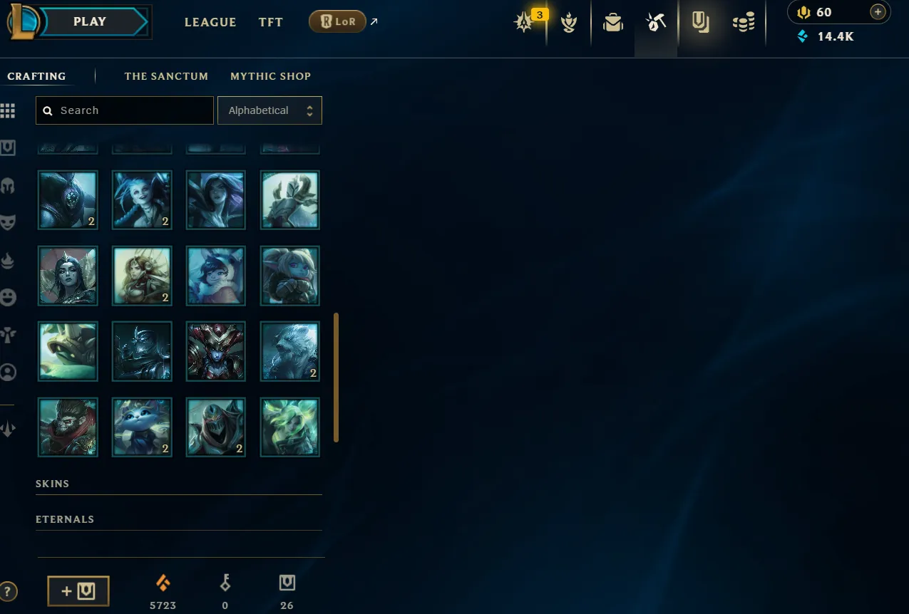 EUW 🔱 DIAMOND 4 53 LP 🔱 GOOD LP GAINS 🔱 23 SKINS 🔱 S14 SPLIT 2 GRANDMASTER  🔱 LEVEL 200  🔱 VANGUARD SAFE 🔱 STACKED LOOT 🔱 Changeable Mail 🔱 Handleveled 🔱