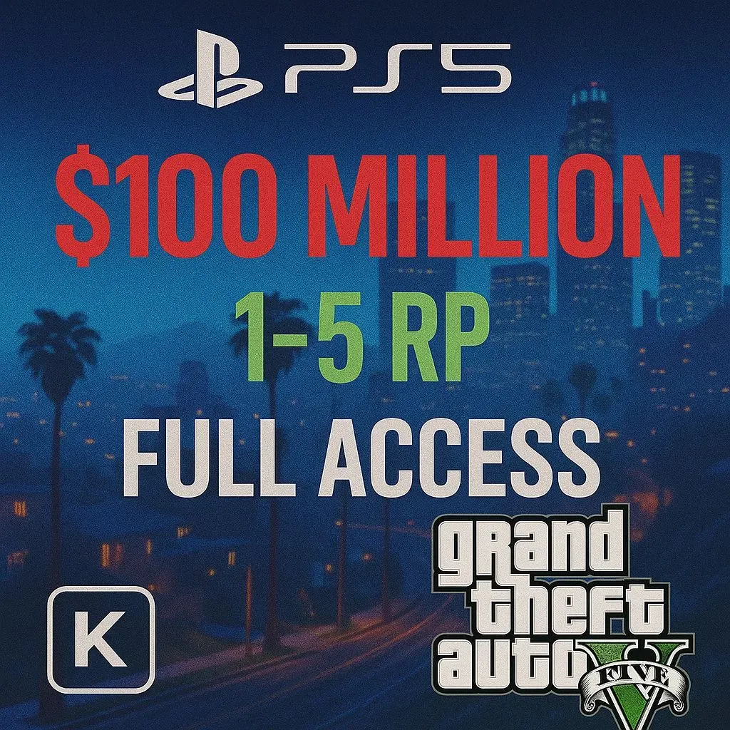 🍉 PS5 Account 🎯 100.27 Million Total (Cash + Cars) 💠 RP LvL 1–30 🧩 Verified Ownership 🐍 Editable Info #K3T9F