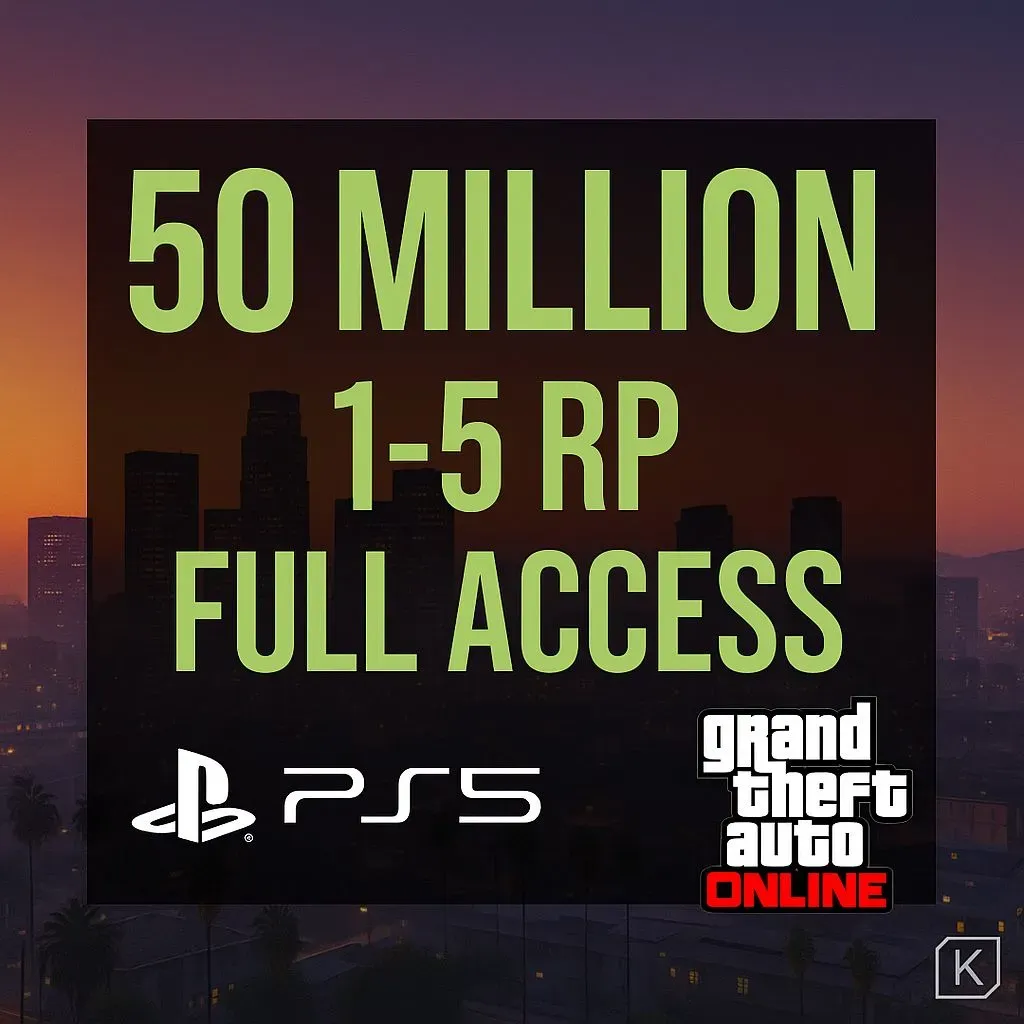 💠 PlayStation 5 🧩 RP Level 1–30 🎲 50.03 Million Account 🔑 Info Changeable 🐉 Safe Purchase #B5Z6W