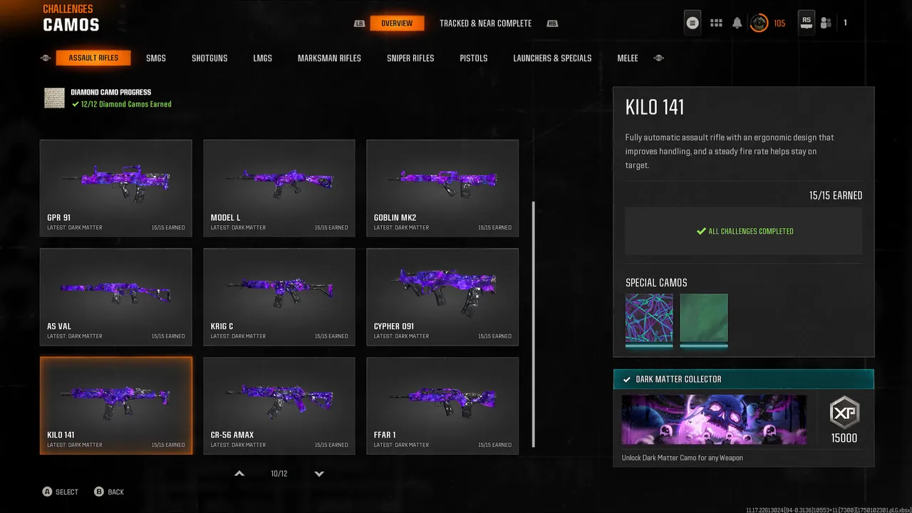 【🕹 BO6 + WZ🎮】Full Dark matter 🌟 | Pretige master 💥 Meta Maxed Guns+ High Levels 🧱 | Fully Linkable (PS / Battle.net / Steam / Xbox) 🔗Full access🔒