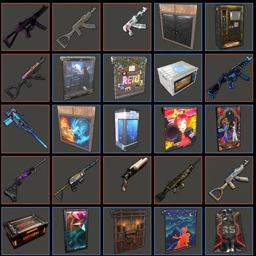 RT220 312 RUST Skins Twitch Drops Kick Drops No $5 Limit Collectible Limited Edition Items in Pictures