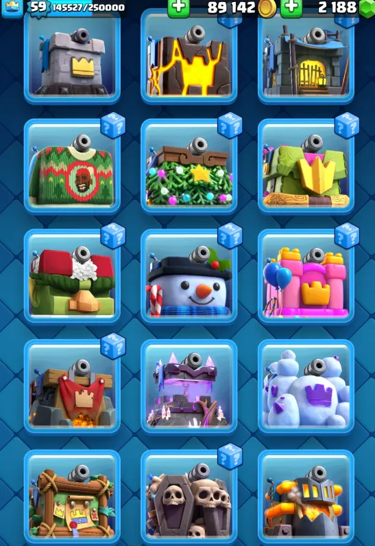 CR457 //15 Level 15 Cards | 15 Evolutions | 21 Legendary Cards | 61 Level 14 Cards | 134 Emotes | Exclusive Emotes | Level 14 King Tower | Arena 25 | Name Change Available