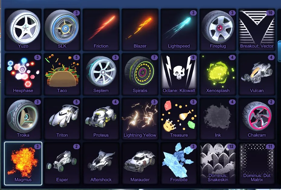 STOCK491 // Luxury Account – Titanium White Octane, Fennec, Black & Titanium White Tactical Nuke, Black & Titanium White Apex, 200