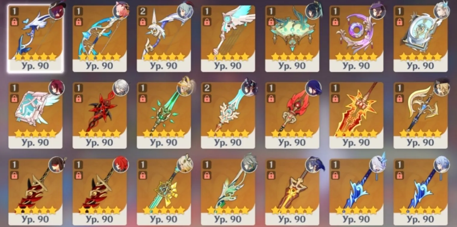 GI993 Flins C2 + Signature, Arlecchino C1 + Signature, AR60, 60+ 5-Star Weapons and Characters