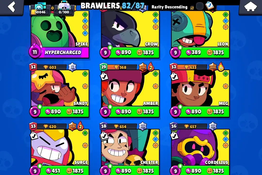 🏆50.046 TROPHY🏆 82 BRAWLERS ⭐ 96 SKINS