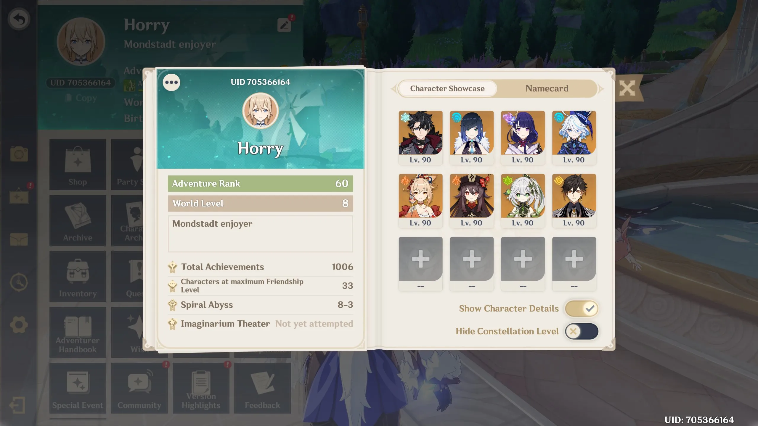 GI1070 High AR60 Dual Gacha Account with Yoimiya, Hu Tao C1, Yelan C1, Raiden, Nahida, Nilou, Venti, Zhongli and Multiple Limited 5-Star Weapons