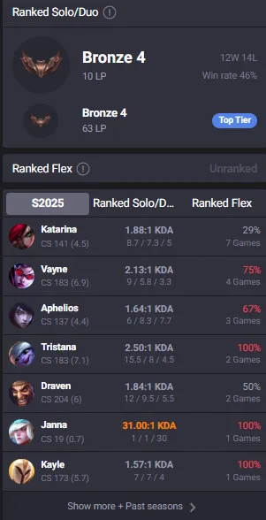 🔥Bronze 4 10LP (26 Games) Handleveled⭐Name Changeable🔓Unverified Email - Lifetime Ownership Guarantee