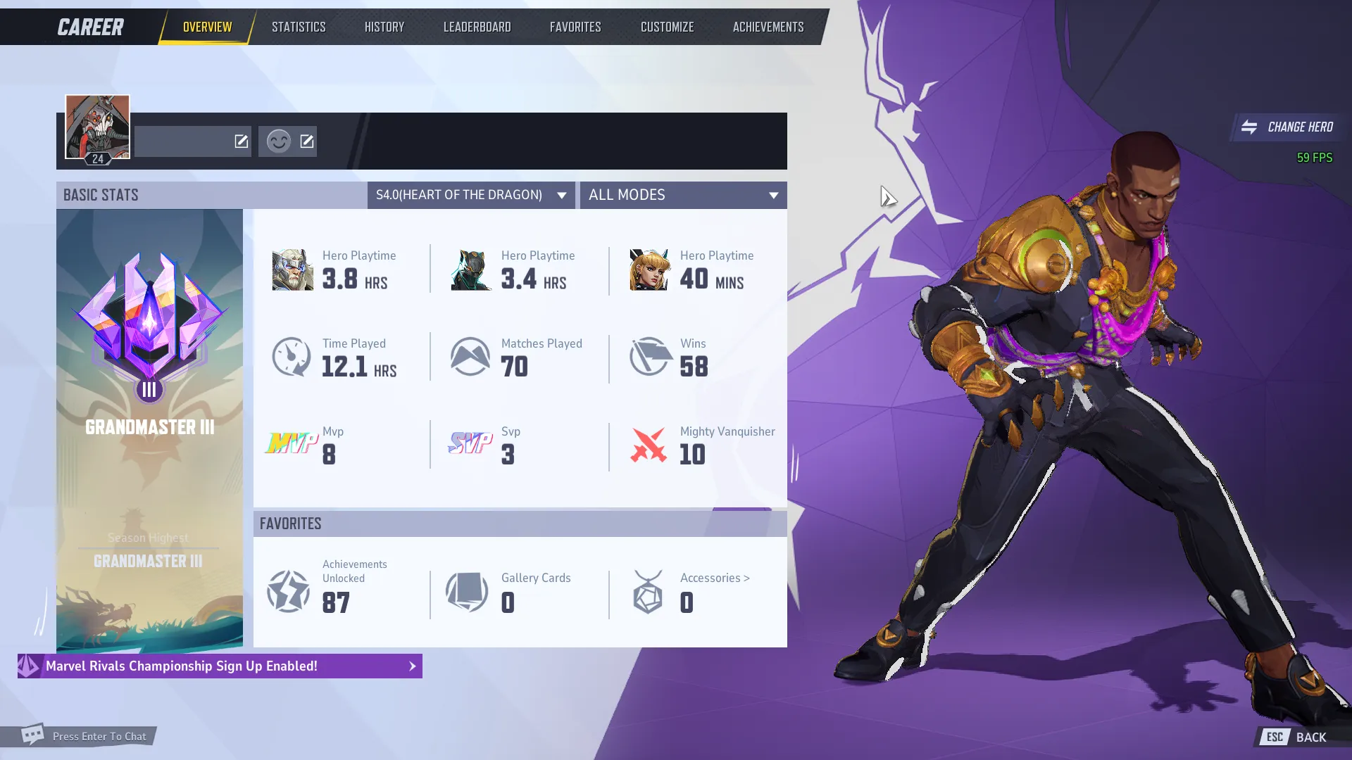 Steam⭐️Ses 4⭐️Grandmaster⭐️ Full Recovery Info⭐️