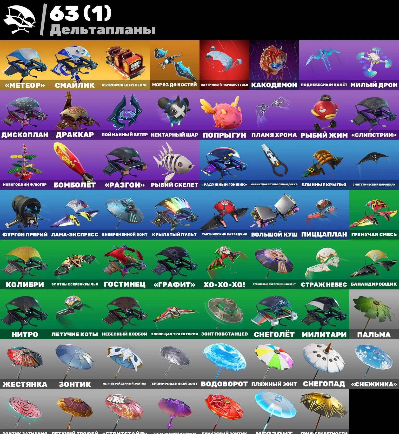 F869 56 Skins: Travis Scott, Take The L, Elite Agent, Renegade Raider, BP S2-S3, Deadpool, Gwen, OG Exclusives, Mail Change (G)