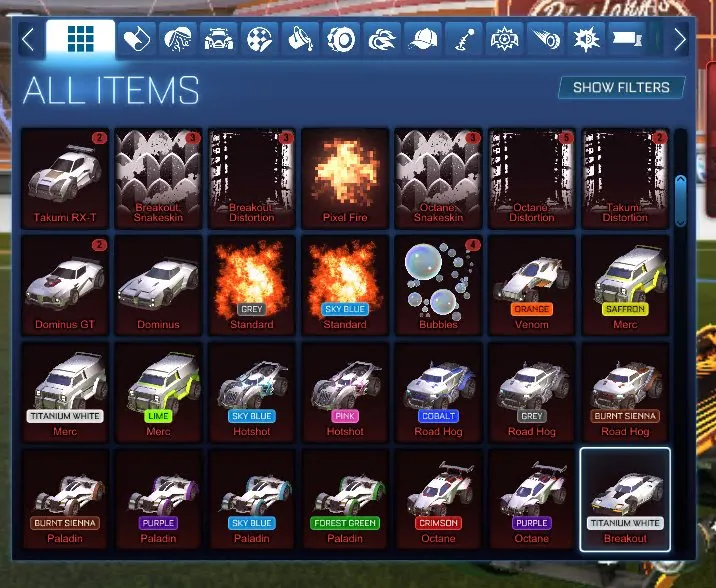 STOCK499 //Fennec + 40+ Black Markets 20XX Trigon Dissolver Heatwave Mainframe Singularity Octane Sets