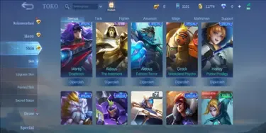 ML560 94 Heroes | 111 Skins | All Emblems Maxed | Collector Senior I | M.Meow Silvana Limited Miya Starlight Aldous