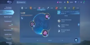 ML559 91 Heroes | 111 Skins | All Emblems Maxed | Collector Nata | Saiya Badang M.Meow Julian Lunar Change Christmas Freya