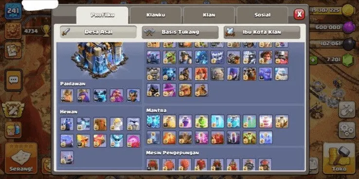  COC561 TH 18 GG Max Heroes Pets Spells Siege Machines Strong Layout High Trophies Ready War Troops (G)