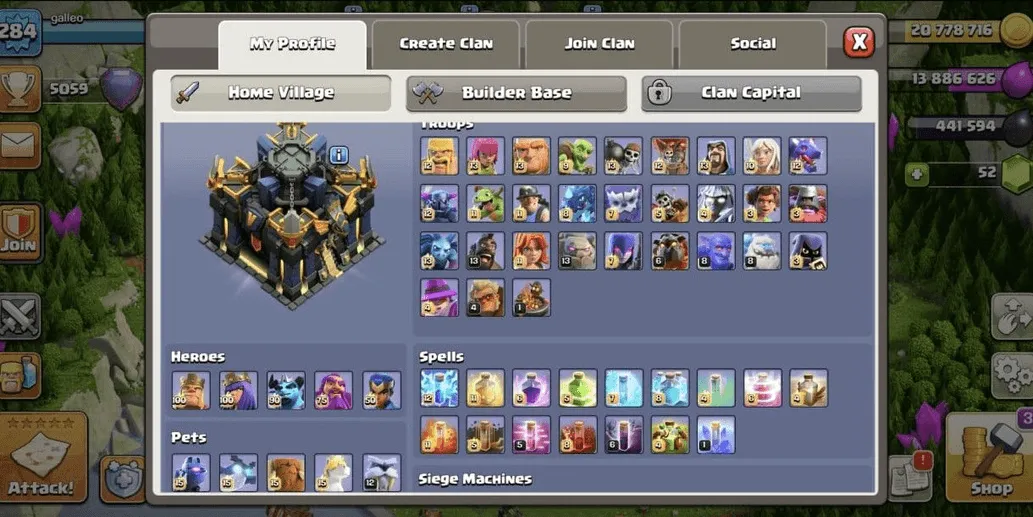 COC553 TH17 ALLMAXED EQUIPMENT AND TROOPS ON FIRE SPECIAL FOR SULTAN HEROES 100 100 90 75 50 (G)