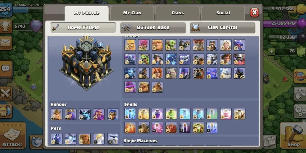 COC542 TH17 CHEAP ALL MAXED TROOPS ALL MAXED HERO ALL MAXED EQUIPMENT VERY STRONG DEFENSE 5743 TROPHIES (G)