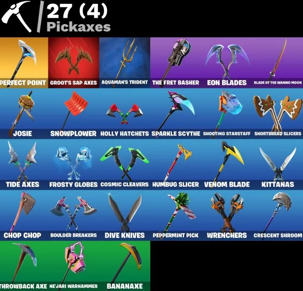 F1264 Season 10+ Skins, 25 Skins, 11,300 VBucks Inventory, 56 Emotes, 30 Pickaxes, Level 586 (G)
