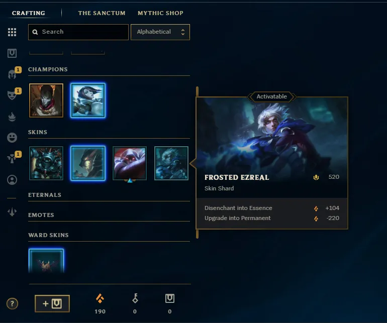 EUW ∙ Gold II 🚀 Level 33 🚀 4 Skins 🚀 47 Champions 🚀 54% WR ✔ Changeable ID 🚚 Instant Delivery