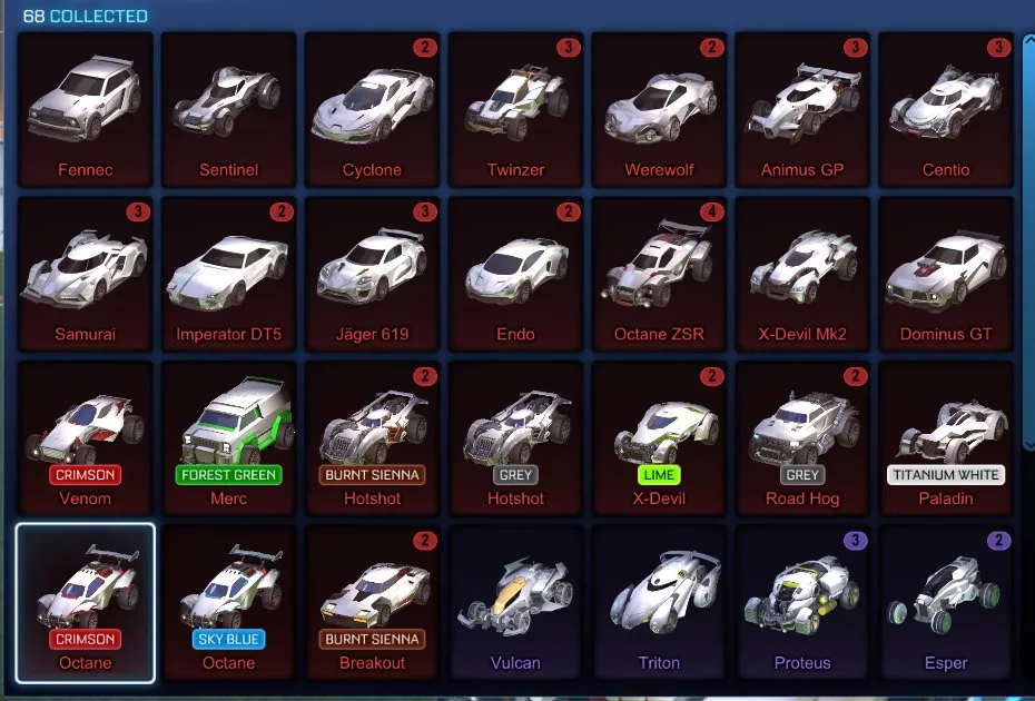 STOCK439 //Fennec, 68 Cars, 35 Black Market, Multiple Painted Bodies, Extensive Wheels Collection