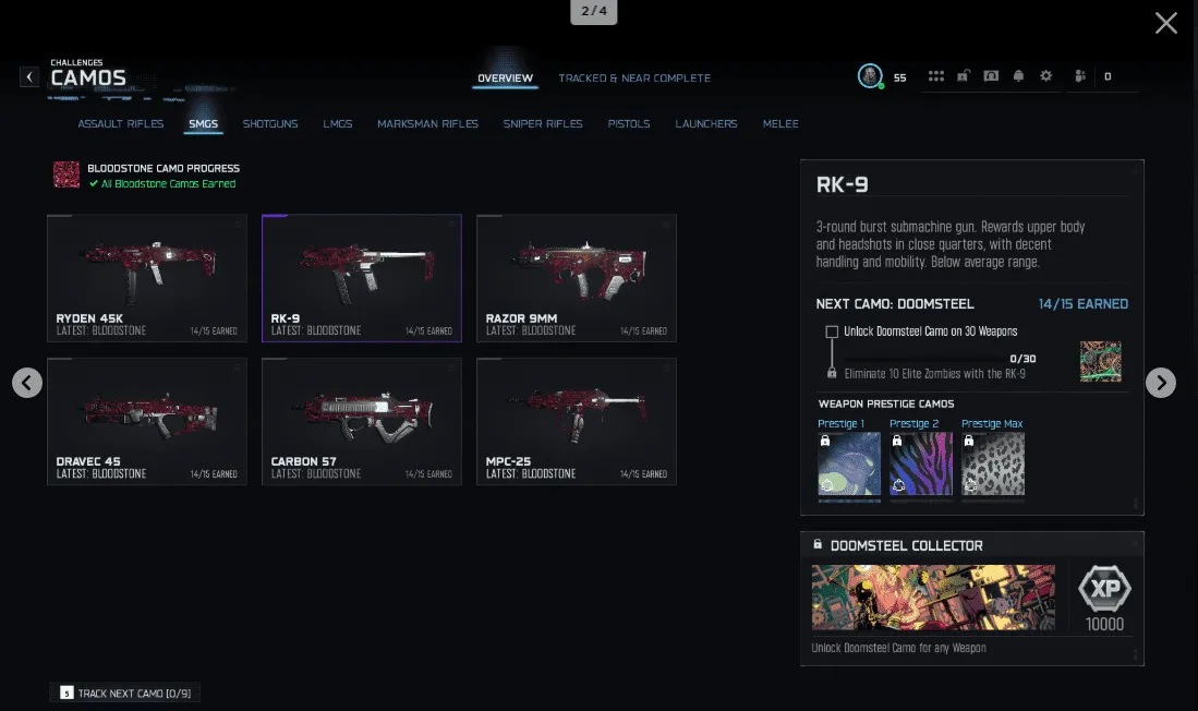 💖BO7💖 Level 55 ✅ 12 BLOODSTONE ARs & SMGs CAMO DONE 🔥🚀 12 Weapons MAXED 🕹️ + Active Game Pass 🎮✨
