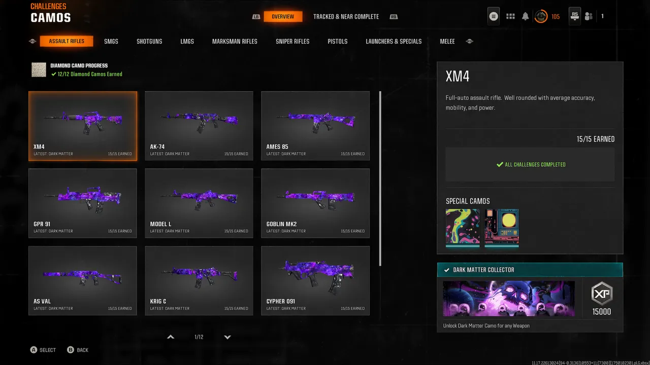 【🕹 BO6 + WZ🎮】Full Dark matter 🌟 | Pretige master 💥 Meta Maxed Guns+ High Levels 🧱 | Fully Linkable (PS / Battle.net / Steam / Xbox) 🔗Full access🔒