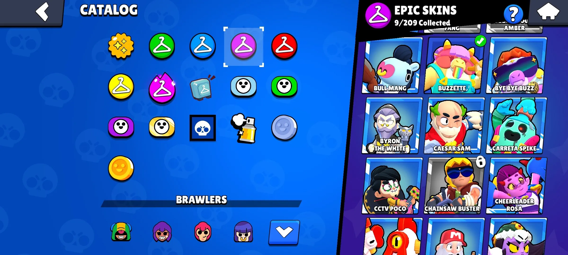 BS1934 High value skins 20117 trophies 59 brawlers 94 skins Godzilla Buzz Mecha Lotus Piper Mecha Petal Piper Mecha Rose Piper 