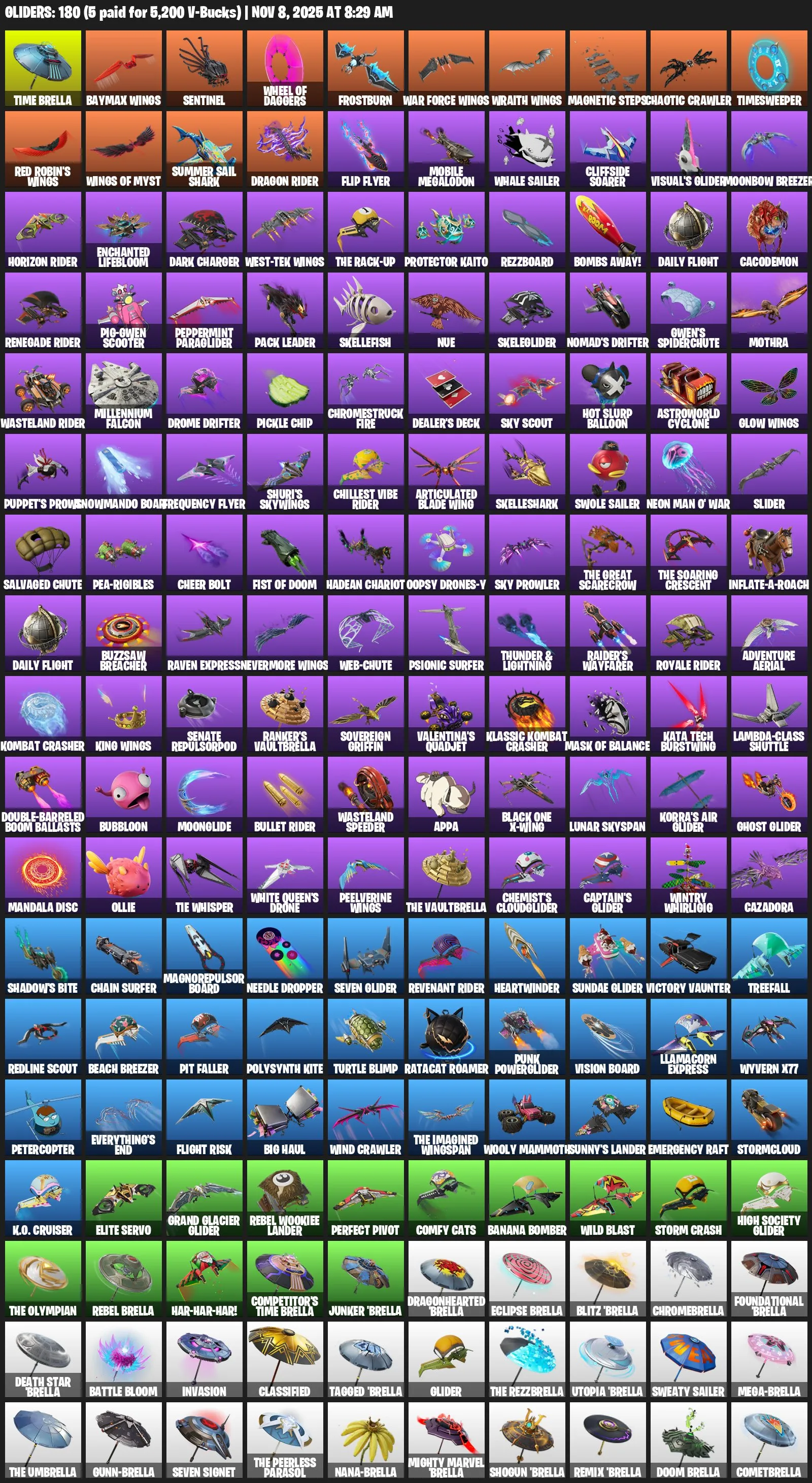 F923 210 Skins, Corvus, Ghost Rider, Izuku Midoriya, 300 V-Bucks, Leisure, Full Access