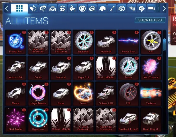 STOCK499 //Fennec + 40+ Black Markets 20XX Trigon Dissolver Heatwave Mainframe Singularity Octane Sets