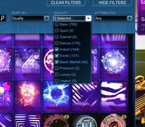STOCK499 //Fennec + 40+ Black Markets 20XX Trigon Dissolver Heatwave Mainframe Singularity Octane Sets