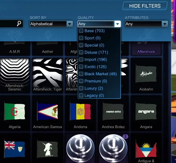 STOCK441 //Fennec, Titanium White Standard Boost, 82 Cars, 48 Black Market, Painted Paladin, Zippy, Lobo, Pulsus, Extensive Wheels