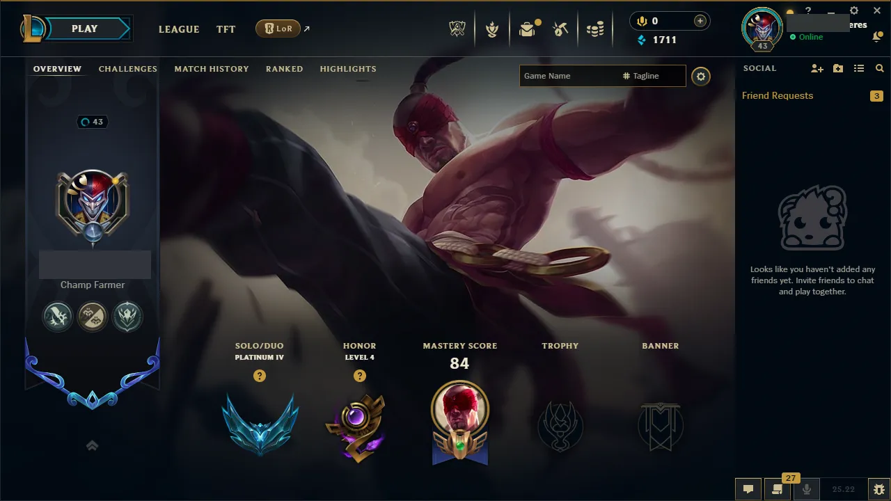 🌍 EUW 🔒 Handlevel ⚡️ Platinum IV (2 LP) Toplane/Jungle Main ✨️ WR:72% 🔥 55 Champions + 10 Skins 📧 Full Access Account ✅ #TH-2C24F24