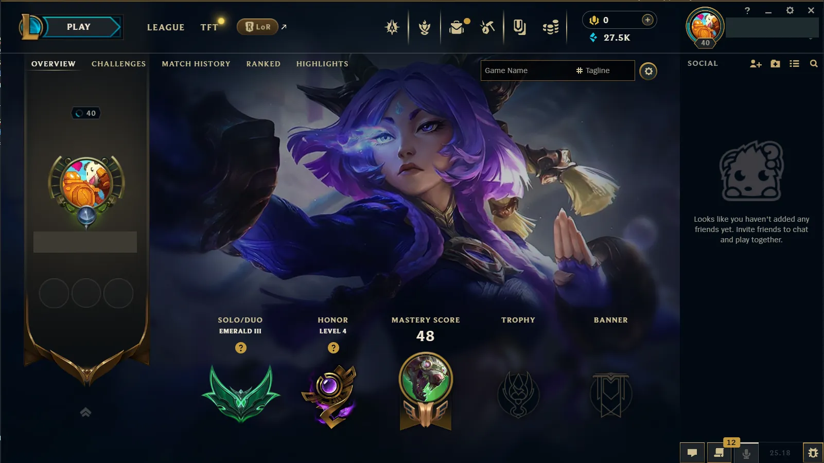 🌍 EUW 🔒 Handlevel ⚡ Emerald III (72 LP)✨ WR:55% 🔥 27.500 Blue Essences ♾️ Lifetime Ownership 📧 Full Email Access ✅ Full Ownership Transfer #TH-509