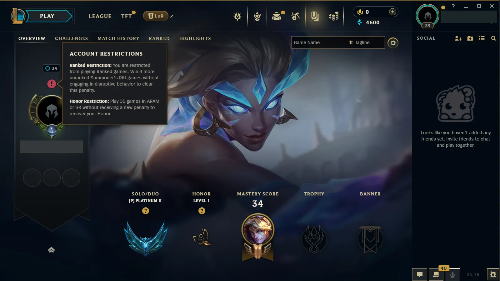 🌍 EUW 🔒 Handlevel ⚡ Platinum II (0 LP) ✨ Placements Account 🔥 x4 Permanent Skinshards + 4 Skins ♾️ Lifetime Ownership 📧 Full Email Access ✅ Full Ownership Transfer #FLEJER
