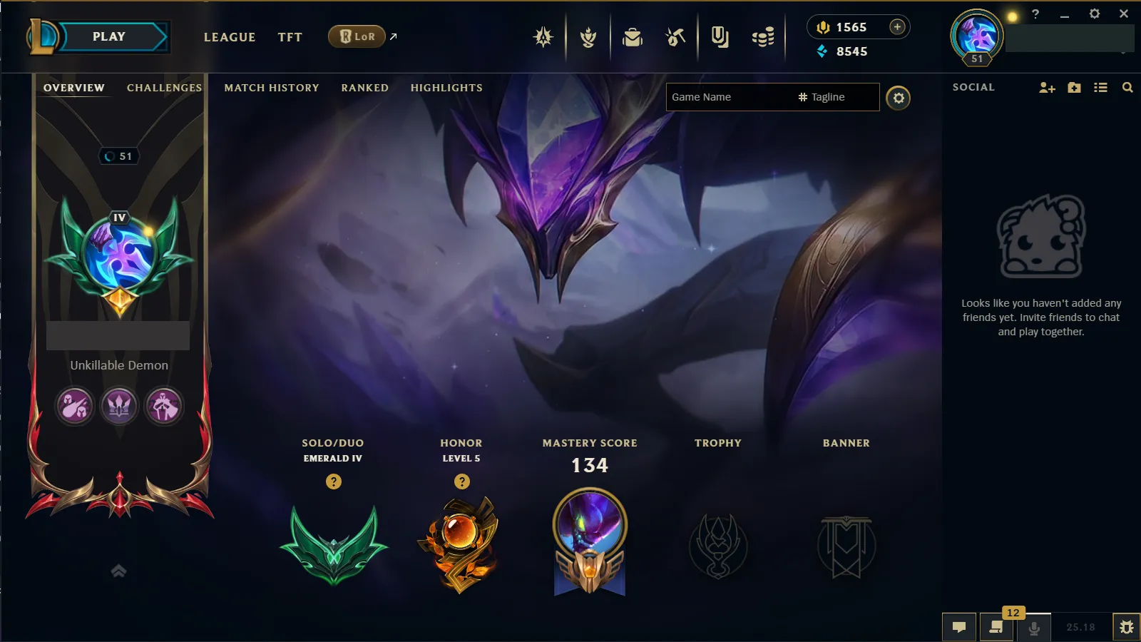 🌍 EUW 🔒 Handlevel ⚡ Emerald IV (48 LP)✨ WR:52% 🔥 1565 RP + 75 Mythic Essences + 36 Clean Skins + 58 Champions ♾️ Lifetime Ownership 📧 Full Email Access ✅ Full Ownership Transfer #TH-537