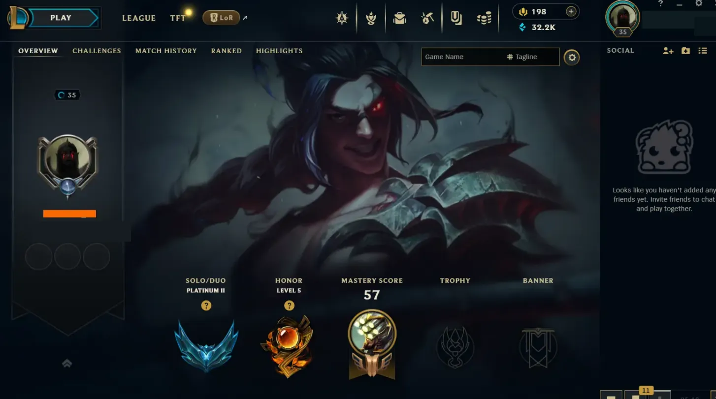 🌍 EUW 🔒 Handlevel ⚡ Platinum II (48 LP)✨ WR:64% 🔥 +38LP Gains & Big Loot in Inventory ♾️ Lifetime Ownership 📧 Full Email Access ✅ Full Ownership Transfer