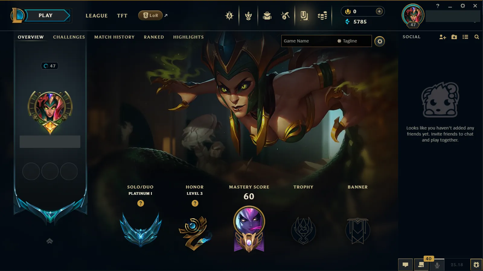 🌍 EUW 🔒 Handlevel ⚡ Platinum I (76 LP)✨ +38LP Gains 🔥 Diamond 4 Season 14 ♾️ Lifetime Ownership 📧 Full Email Access ✅ Full Ownership Transfer #FLEJER
