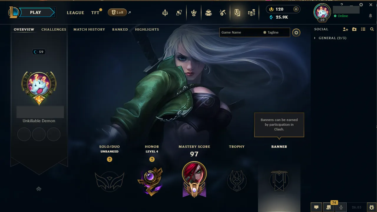 🌍 EUW 👑 Season 16 (Current) 🔥 Unranked 💎️ Season 15 Master 150LP Peak ✨️ Master+ MMR 🔐 Lifetime Ownership 🏷️ #TH-0857-G2