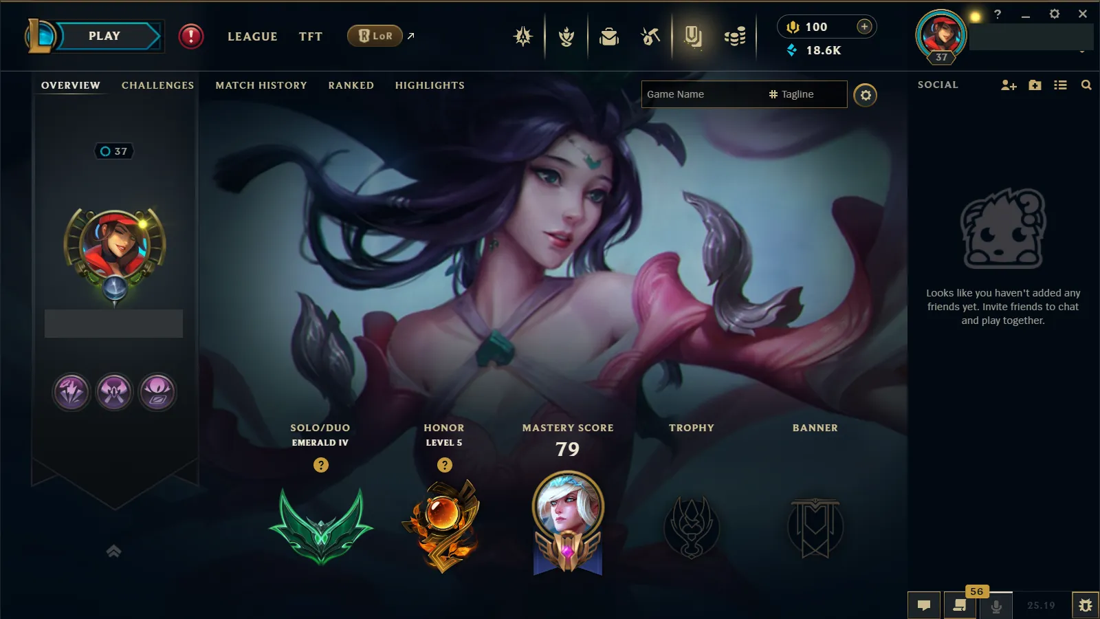 🌍 EUW 🔒 Handlevel ⚡ Emerald IV (80 LP)✨ WR:72% 🔥 Diamond+ MMR +30LP Gains ♾️ Lifetime Ownership 📧 Full Email Access #TH-5587