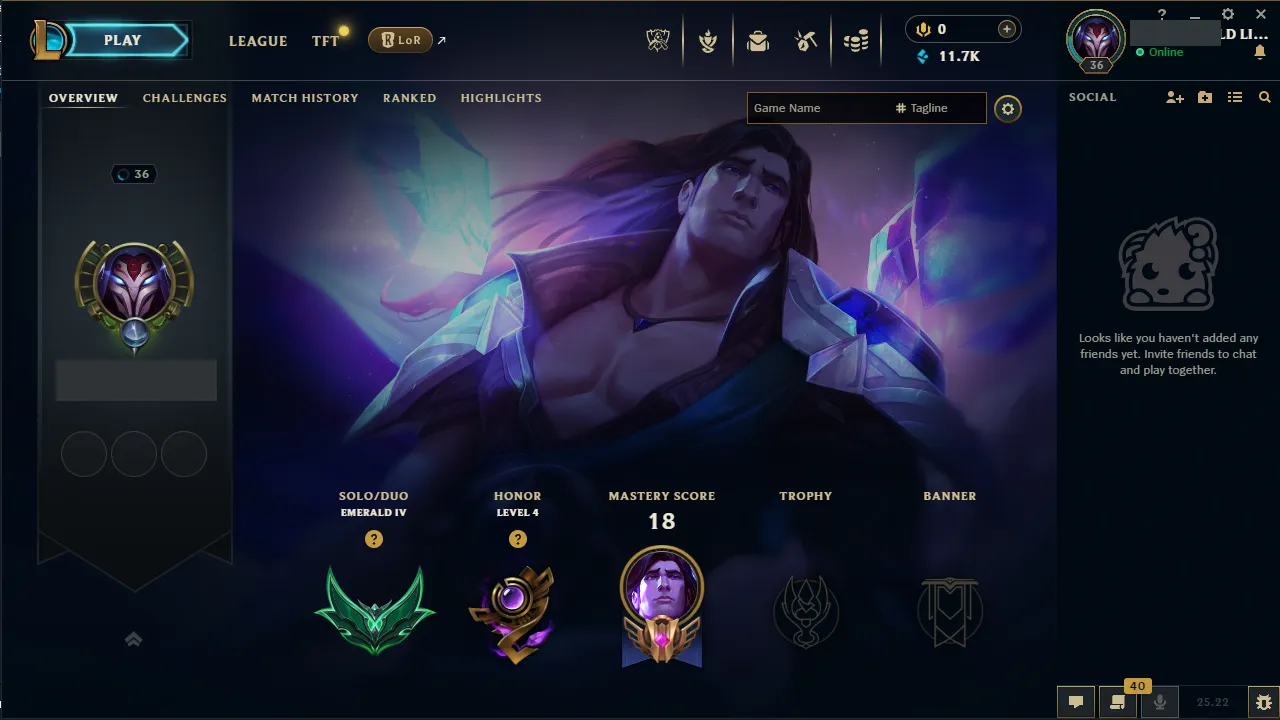 🌍 EUNE 🔒 Handlevel ⚡️ Emerald IV (40 LP) 🥇 Support Main ✨️ WR:73% 🔥 +30LP Gains 📧 Full Access Account ✅ #TH-IXMNQ2W