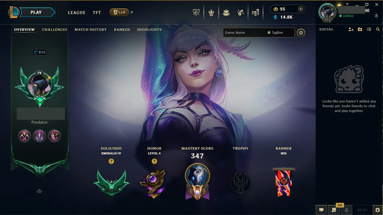 🌍 EUW 🔒 Handlevel ⚡️ Emerald IV (86 LP) ✨️ 120 Champions 🔥 68 Skins ♾️ Lifetime Ownership 📧 Full Access Account ✅ #TH-9258