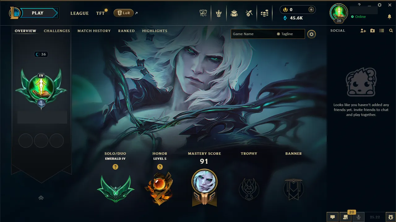 🌍 EUW 🔒 Handlevel ⚡️ Emerald IV (24 LP) 🥇 Jungle Main ✨️ WR:72% 🔥 +30LP Gains [HIGHEST]  📧 Full Access Account ✅ #TH-3DI23X