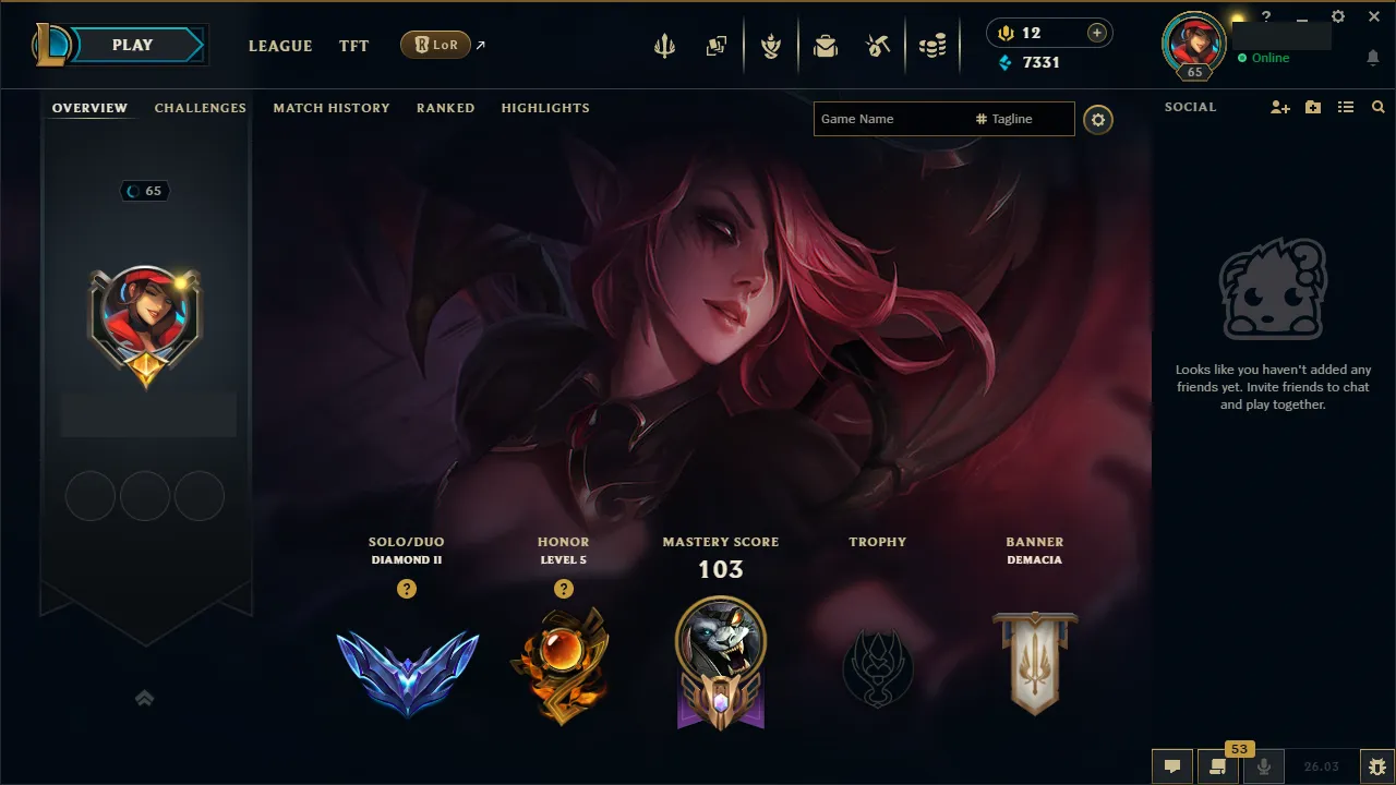 🌍 EUNE 👑 Season 16 (Current) 🔥 Diamond II (37 LP) 📌️ Jungle Main 💎️ Master 250LP+ Season 15 ✨️ Master+ MMR 🔐 Lifetime Ownership 🏷️ #TH-F9I