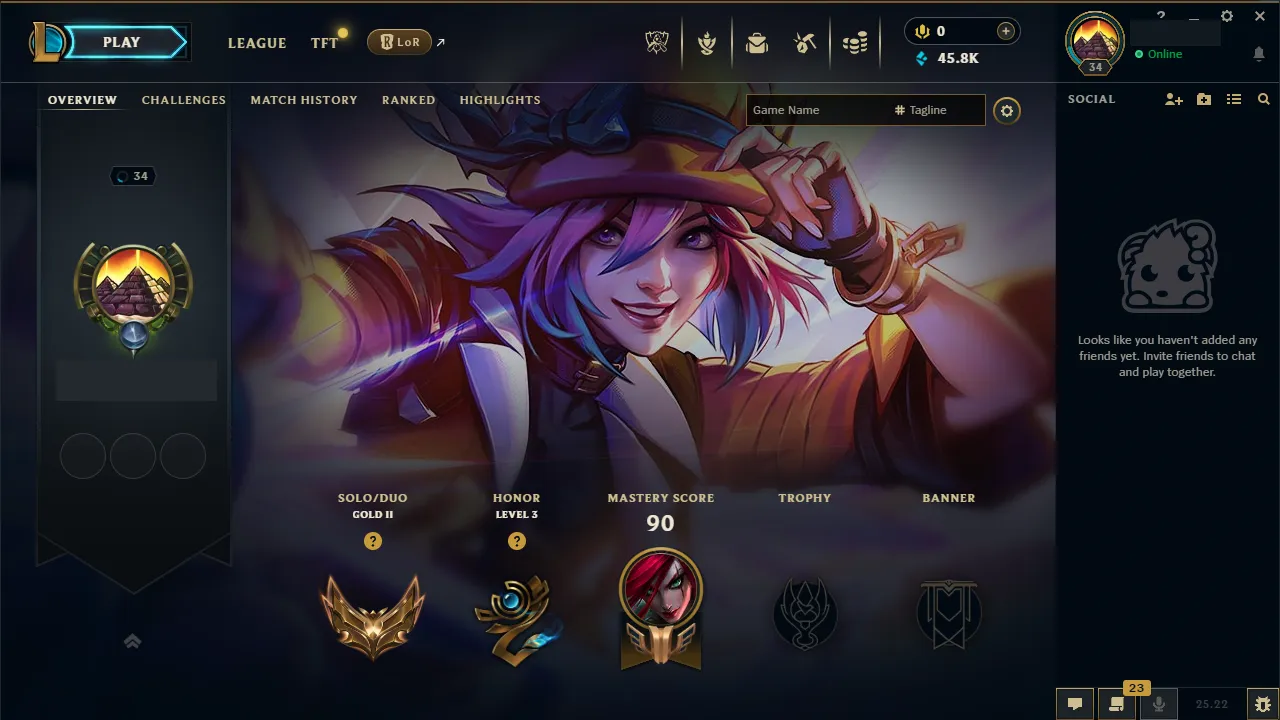 🌍 EUW 🔒 Handlevel ⚡️ Gold II (59 LP) 🥇 Mid/Jungle Main ✨️ WR:62% 🔥 +38LP Gains  📧 Full Access Account ✅ #TH-