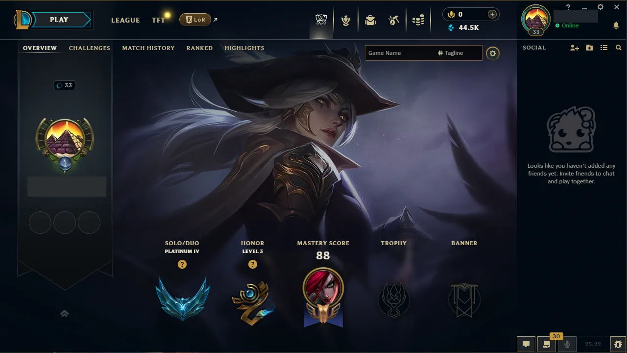 🌍 EUW 🔒 Handlevel ⚡️Platinum IV (5 LP) 🥇 Midlane Main ✨️ WR:81% 🔥 Maxed LP Gains 📧 Full Access Account ✅ #TH-X2F24GF