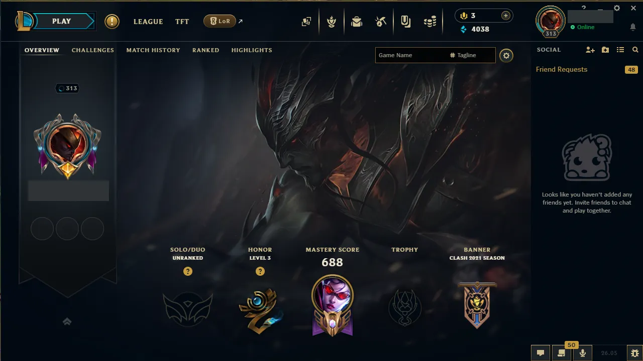 🌍 EUNE 👑 Season 16 (Current) 🔥 Unranked 💎️ 133 Skins ✨️ 167 Champs 🔐 Lifetime Ownership 🏷️ #TH-0808