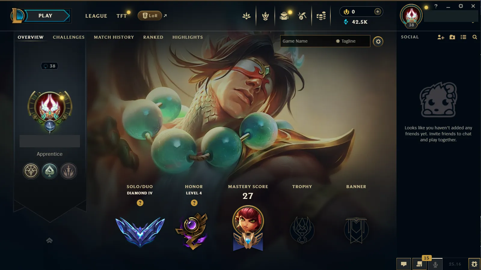 🌍 EUW 🔒 Handlevel ⚡ Diamond IV (11 LP)✨ WR:71% 🔥 +30LP Gains ♾️ Lifetime Ownership 📧 Full Email Access ✅ Full Ownership Transfer
